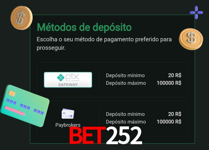 O cassino BET252bet oferece uma grande variedade de métodos de pagamento